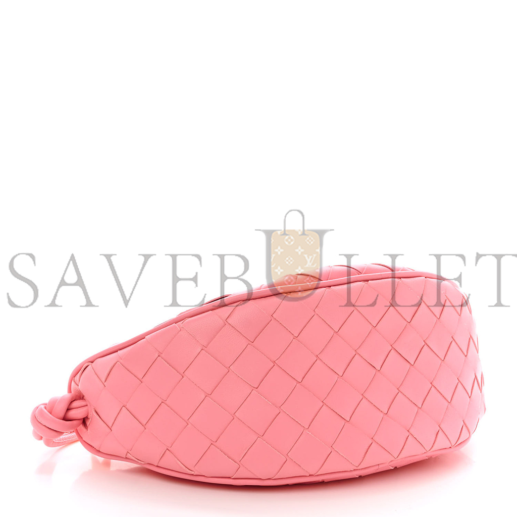 bo*te*ga Ve*ne*ta nappa intrecciato half moon pouch on strap ribbon  (24*11*10cm)