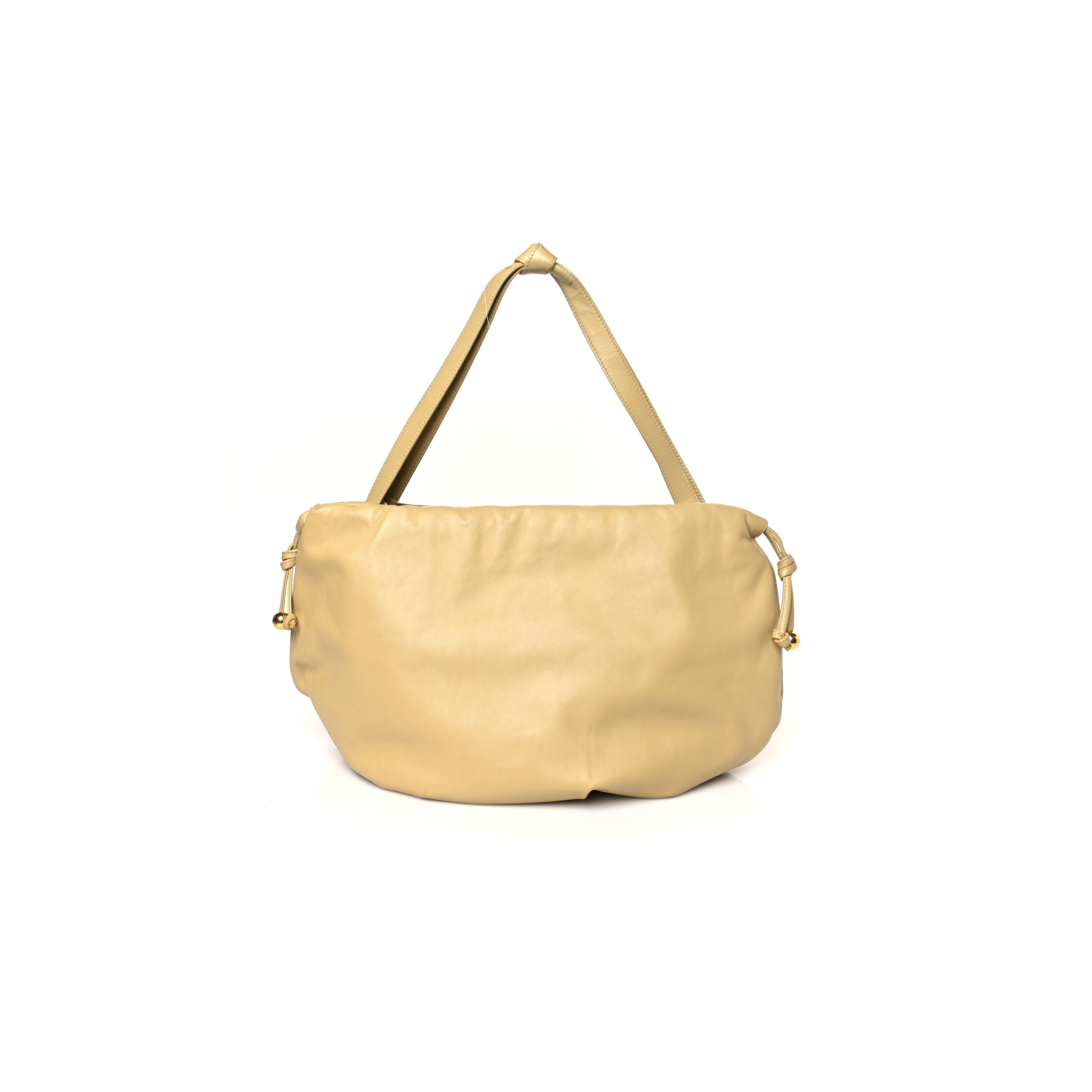 bo*te*ga Ve*ne*ta nappa the bulb shoulder clutch tapioca  (38*17*9cm)