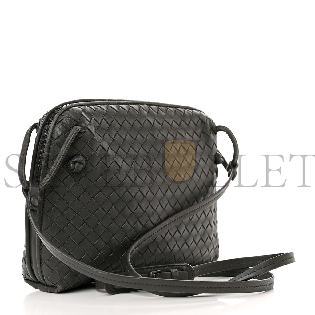 bo*te*ga Ve*ne*ta nappa intrecciato nodini crossbody messenger new light grey  (23*19*5cm)