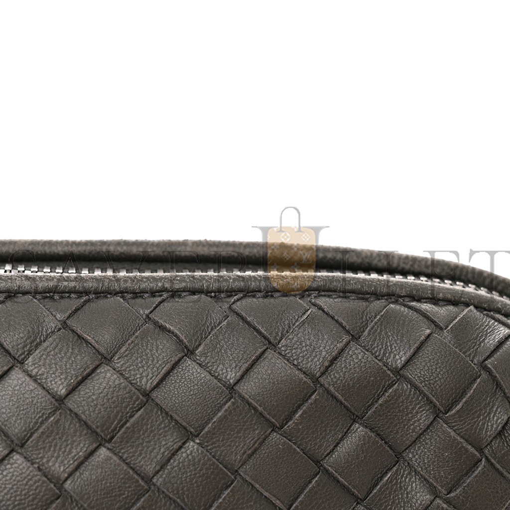 bo*te*ga Ve*ne*ta nappa intrecciato nodini crossbody messenger new light grey  (23*19*5cm)