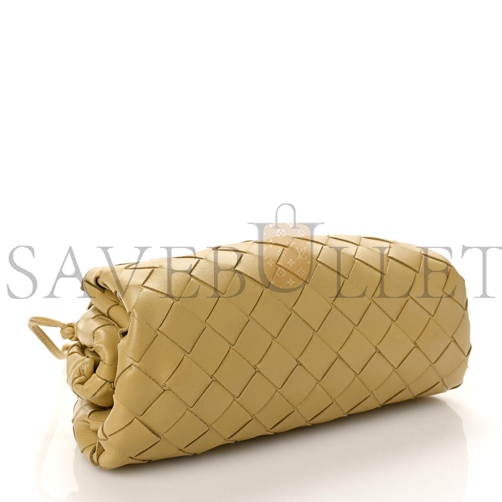 bo*te*ga Ve*ne*ta nappa intrecciato the mini pouch tapioca  (22*13*6cm)