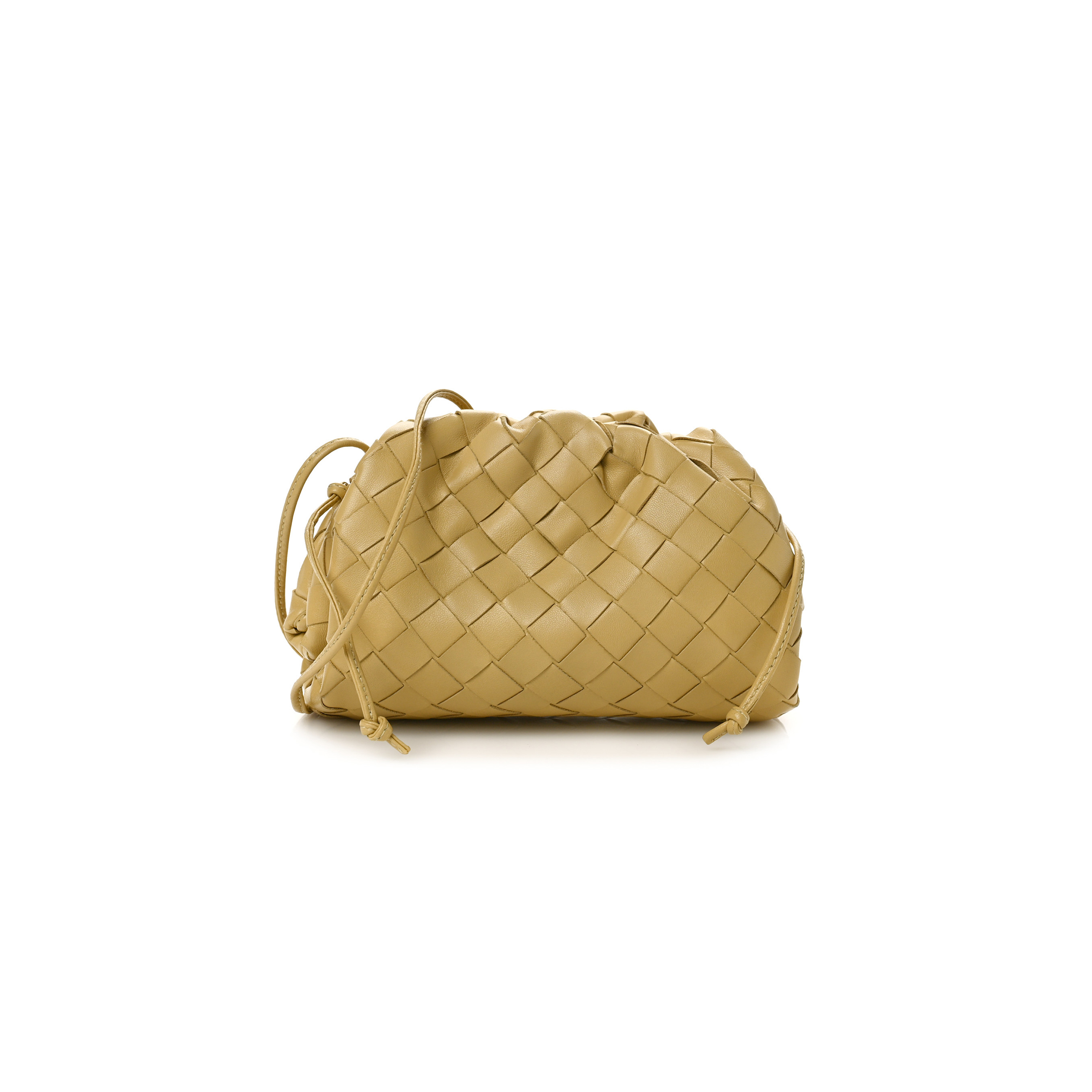 bo*te*ga Ve*ne*ta nappa intrecciato the mini pouch tapioca  (22*13*6cm)