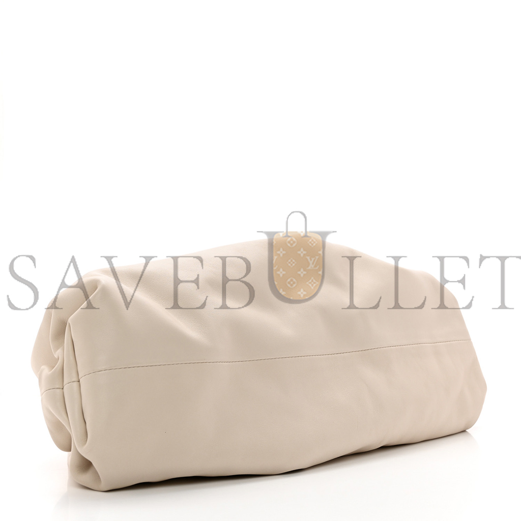 bo*te*ga Ve*ne*ta smooth butter calf the pouch oversized clutch mist  (38*16*8cm)