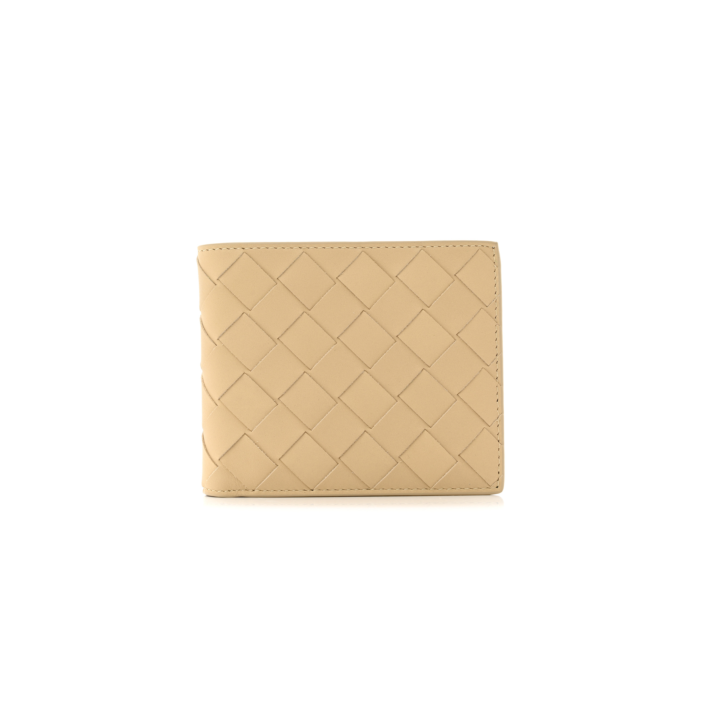 bo*te*ga Ve*ne*ta nappa maxi intrecciato bi fold wallet porridge (11*10*2cm)