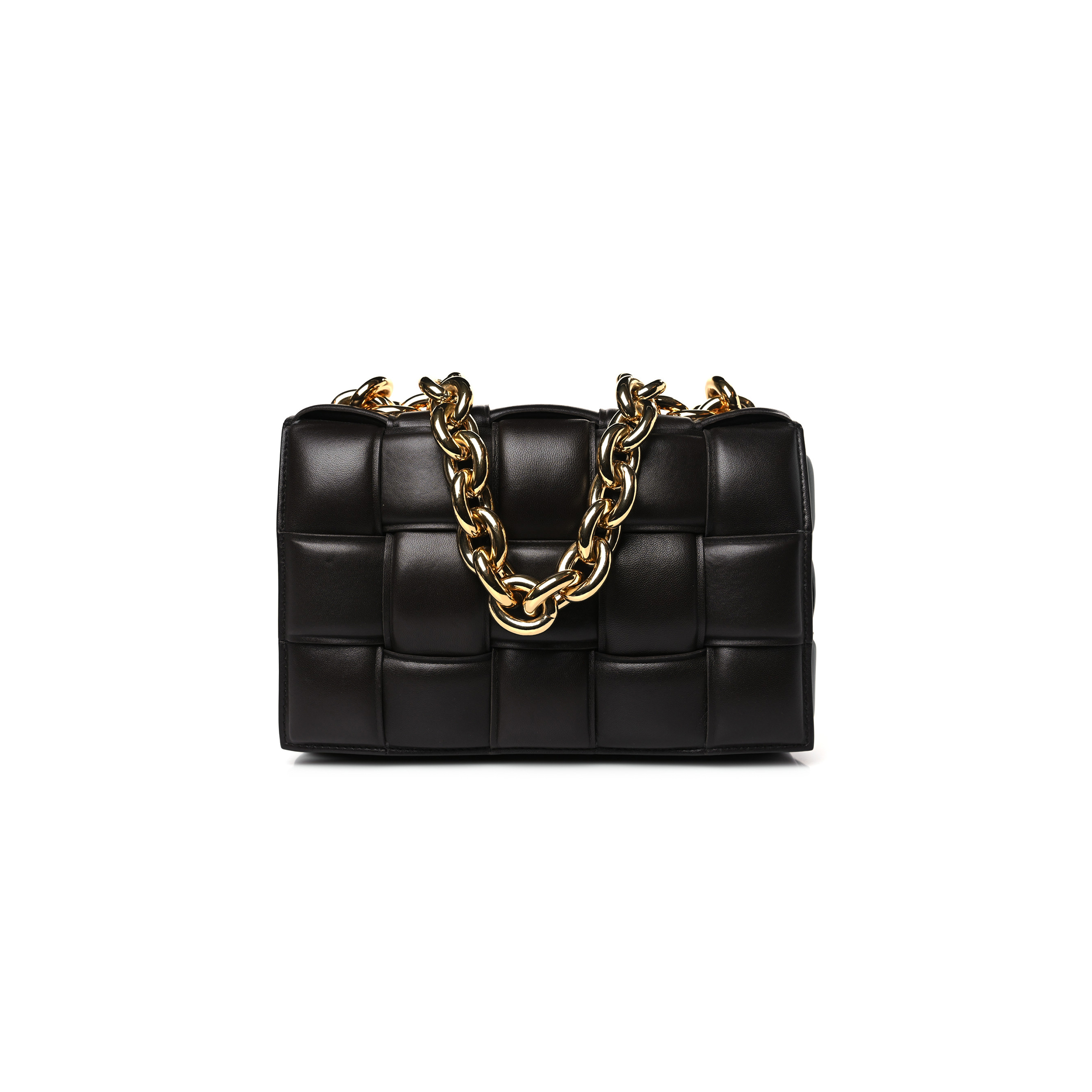 bo*te*ga Ve*ne*ta nappa maxi intreccio padded cassette crossbody bag fondant  (25*16*7cm)