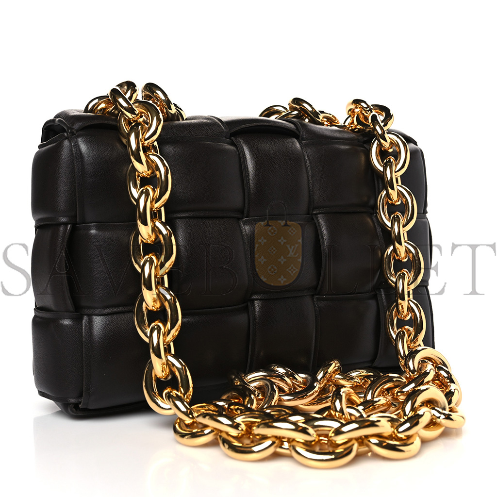 bo*te*ga Ve*ne*ta nappa maxi intreccio padded cassette crossbody bag fondant  (25*16*7cm)