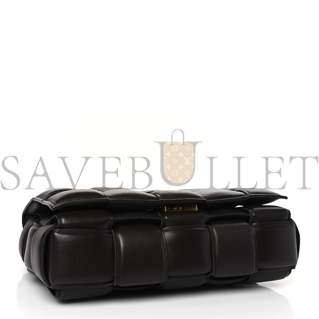 bo*te*ga Ve*ne*ta nappa maxi intreccio padded cassette crossbody bag fondant  (25*16*7cm)