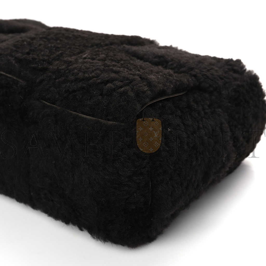 bo*te*ga Ve*ne*ta shearling intrecciato arco tote fondant  (38*25*17cm)