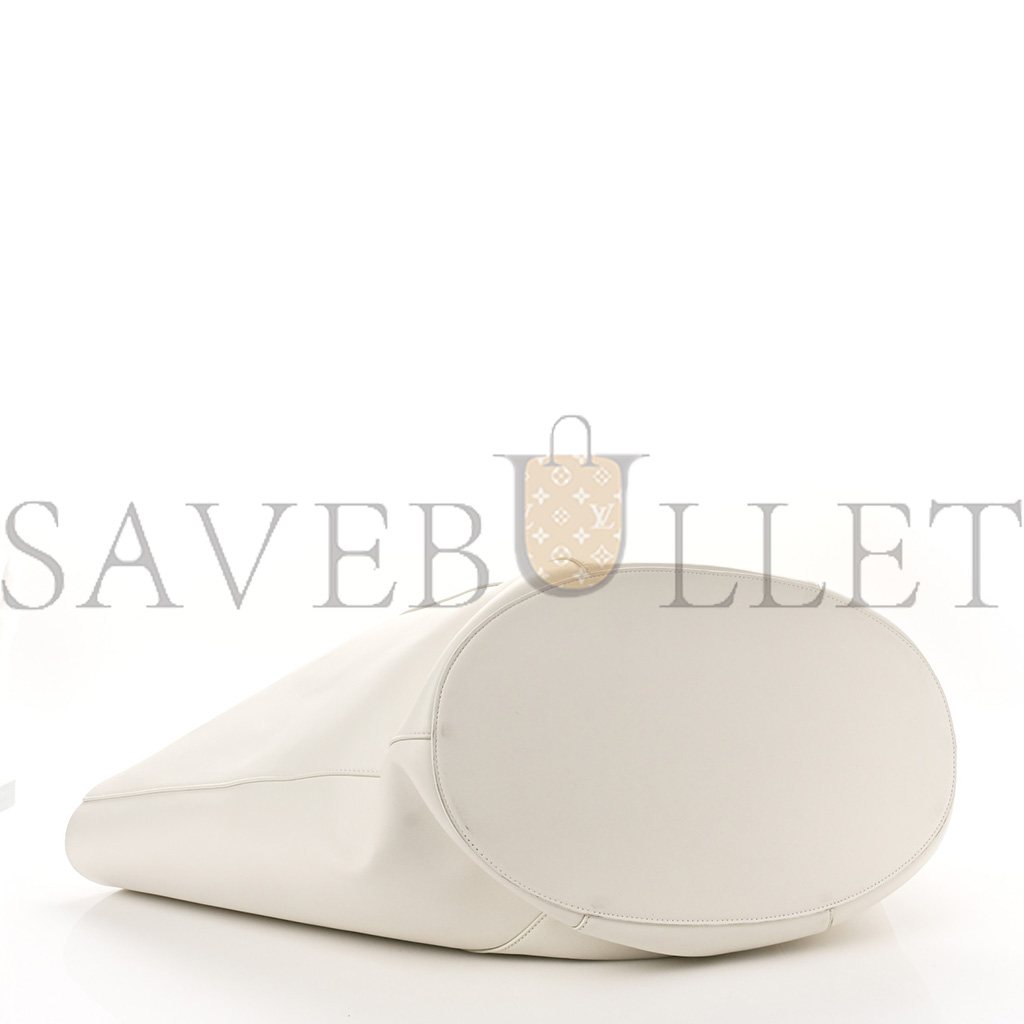 bo*te*ga Ve*ne*ta french calfskin large basket tote white  (44*37*22cm)