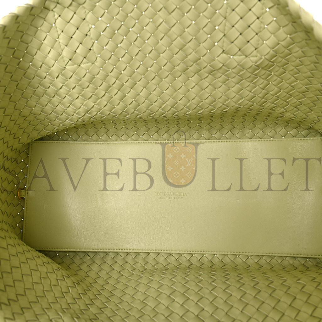 bo*te*ga Ve*ne*ta lambskin intreccio medium cabat lemon washed  (41*25*17cm)