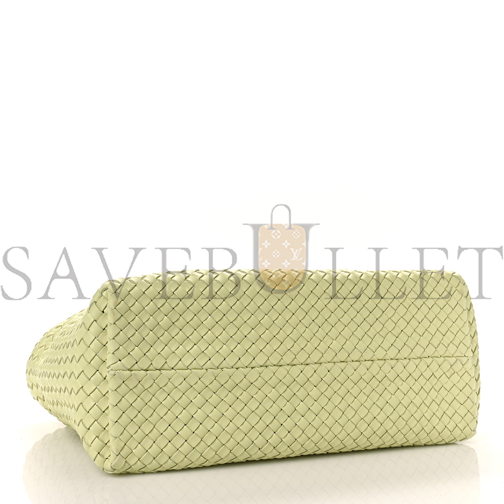 bo*te*ga Ve*ne*ta lambskin intreccio medium cabat lemon washed  (41*25*17cm)