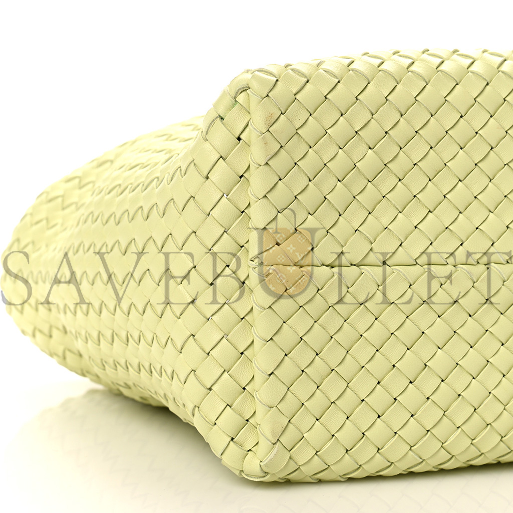 bo*te*ga Ve*ne*ta lambskin intreccio medium cabat lemon washed  (41*25*17cm)