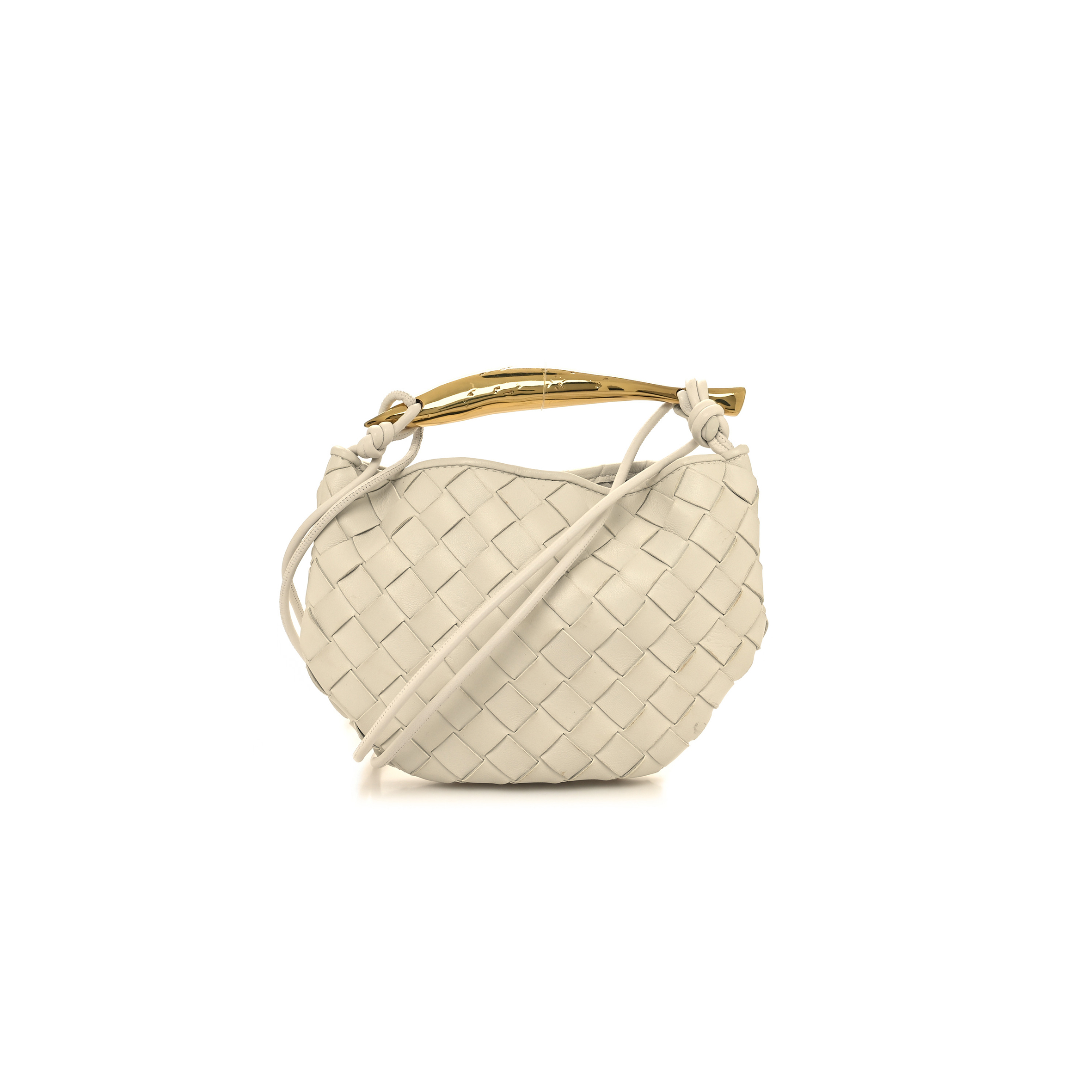 bo*te*ga Ve*ne*ta nappa intrecciato mini sardine bag chalk  (20*14*3cm)