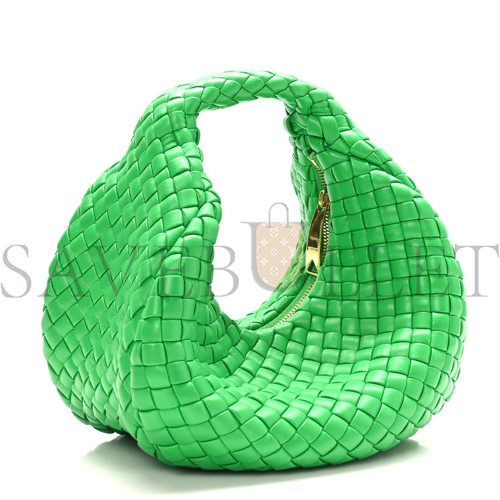 bo*te*ga Ve*ne*ta rubber padded intrecciato mini jodie parakeet  (25*15*8cm)