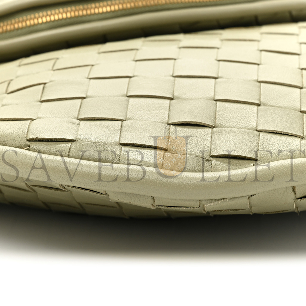 bo*te*ga Ve*ne*ta nappa intrecciato medium gemelli travertine (41*32*3cm)
