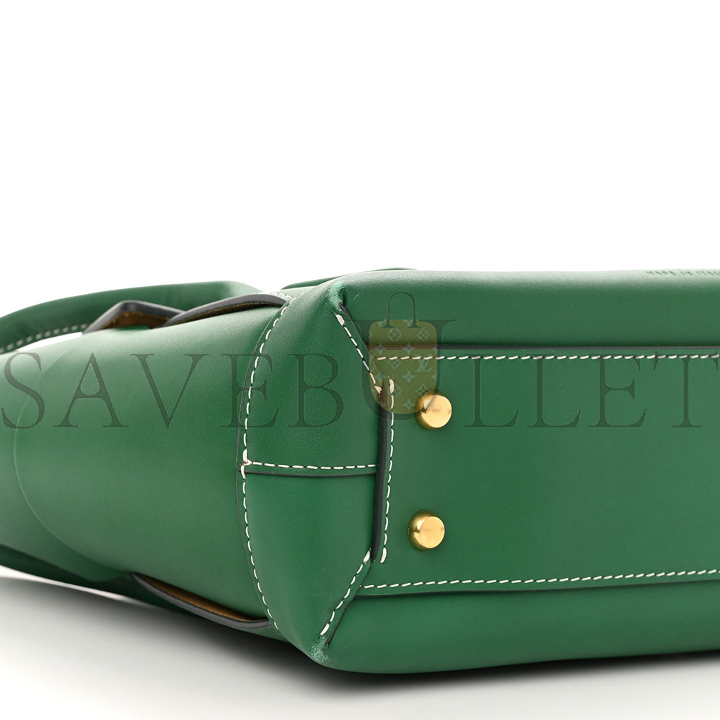 bo*te*ga Ve*ne*ta french calfskin maxi intrecciato arco 33 racing green  (22*22*9cm)
