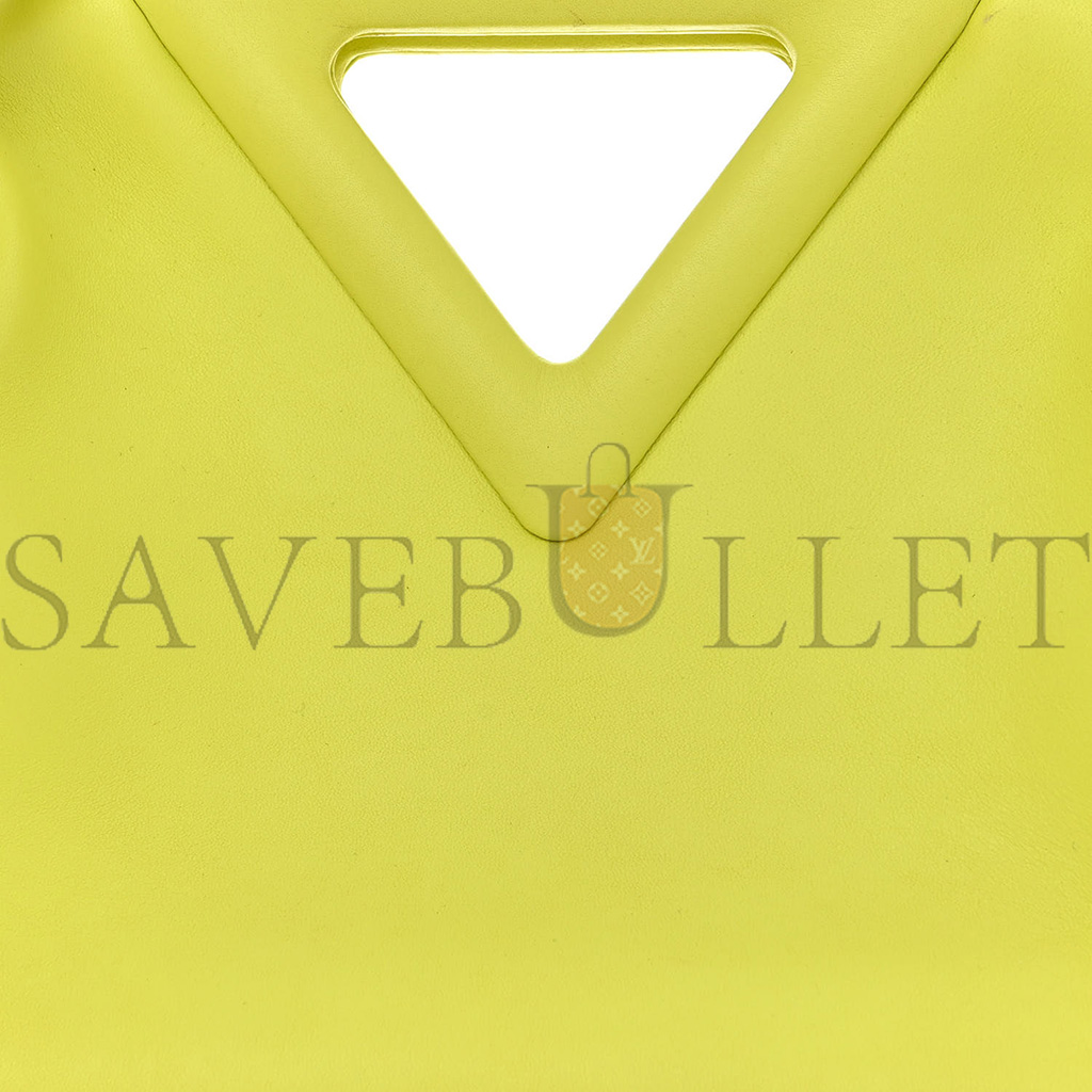 bo*te*ga Ve*ne*ta calfskin small the point triangle bag seagrass  (20*18*8cm)