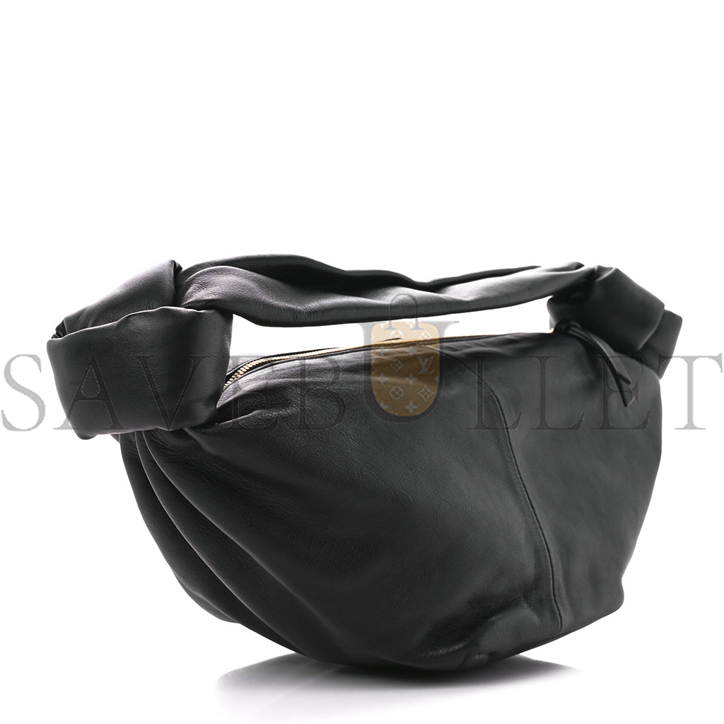 bo*te*ga Ve*ne*ta nappa mini double knot bag black  (25*16*13cm)