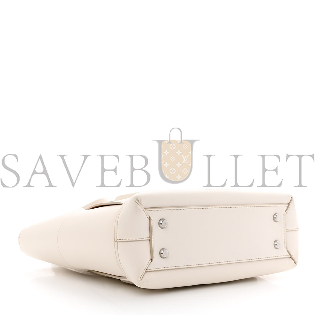 bo*te*ga Ve*ne*ta french calfskin maxi intrecciato small arco bianco  (33*20*9cm)