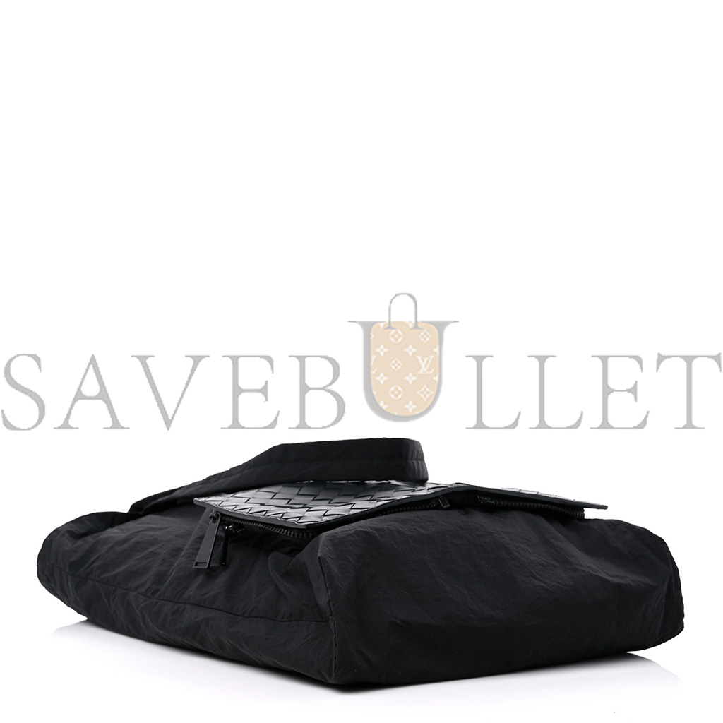 bo*te*ga Ve*ne*ta nylon nappa intrecciato convertible tote black  (28*25*1cm)