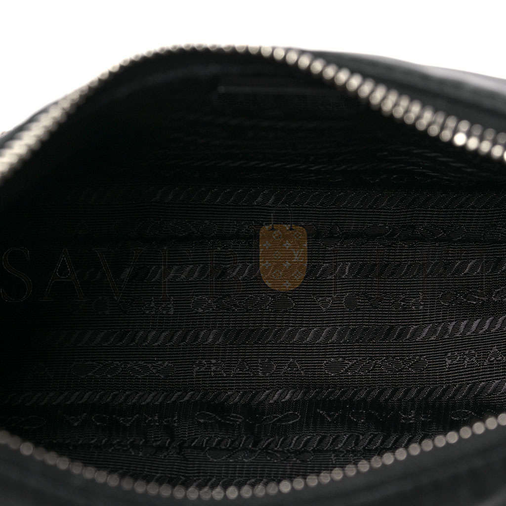 Pra*a nylon re-edition 2005 shoulder bag black (22*11*6cm)