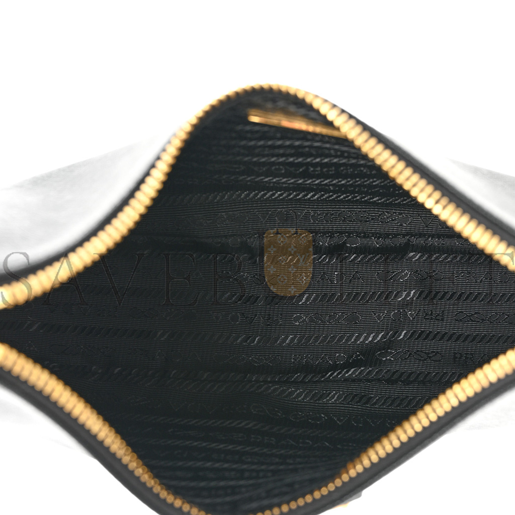 Pra*a saffiano lux re-edition 2005 shoulder bag black  (22*17*6cm)
