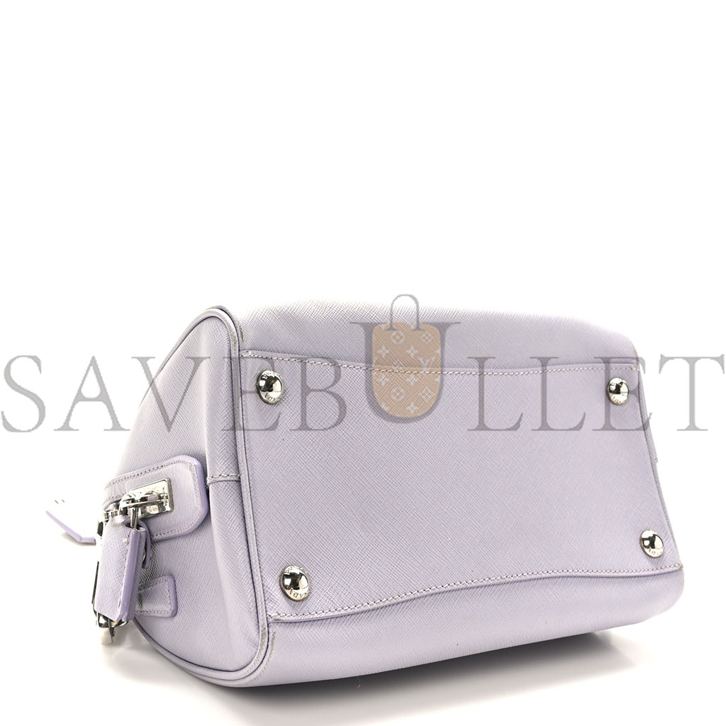 Pra*a saffiano lux convertible bowler glicine (24*15*14cm)