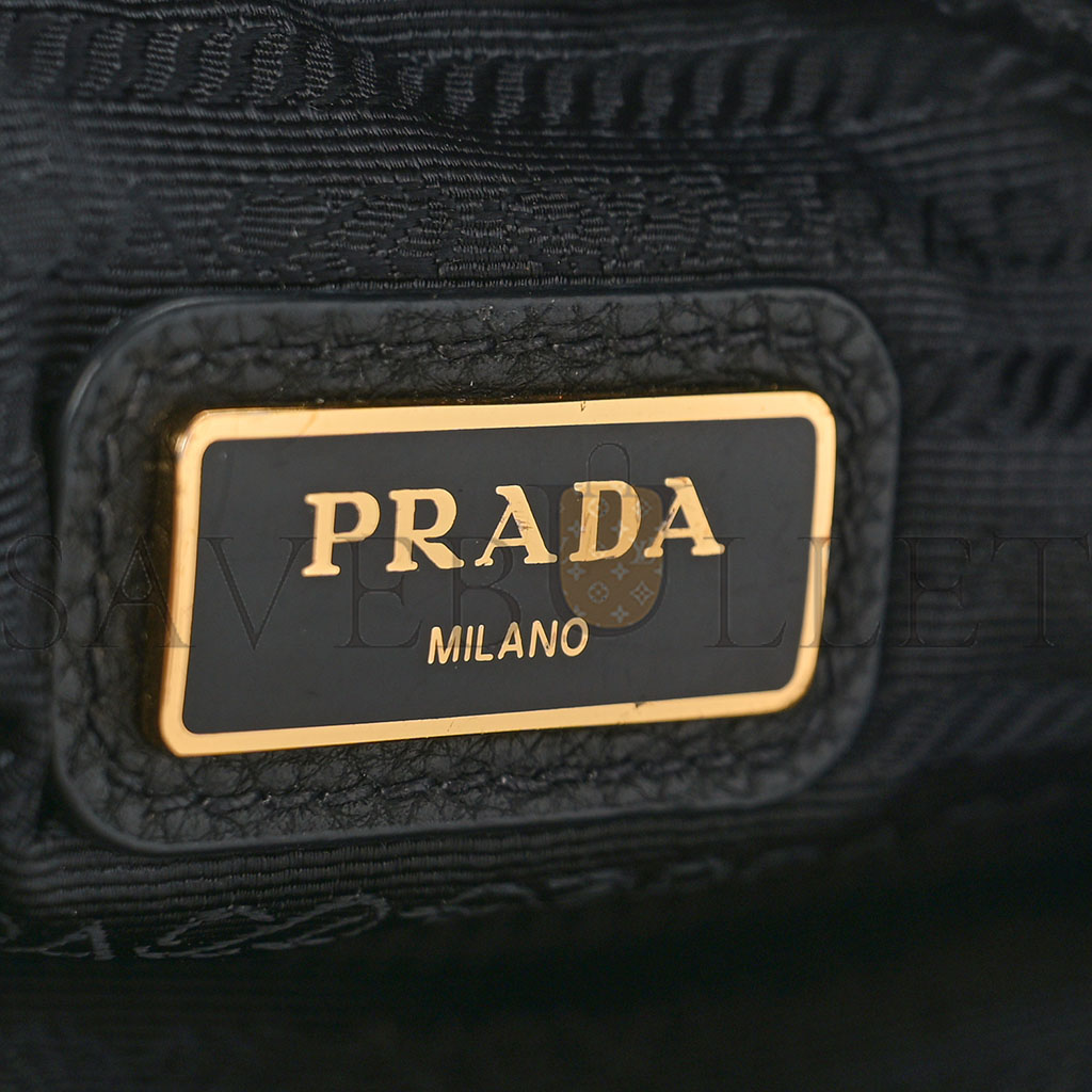 Pra*a vitello daino camera crossbody black (24*15*10cm)