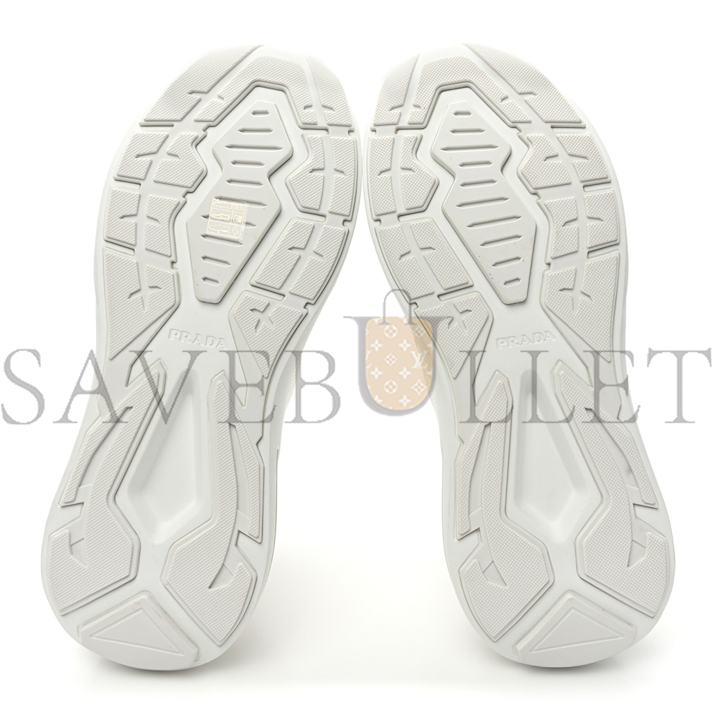 Pra*a spazzolato rois bike fabric mens sneakers 10 white