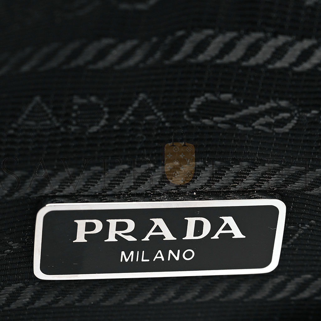 Pra*a tessuto nylon mini re-edition 2000 bag black (23*17*5cm)
