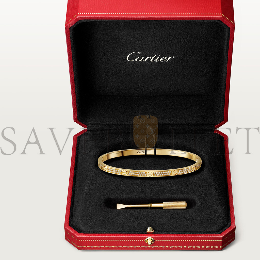 CARTIER LOVE BRACELET, SMALL MODEL, PAVED N6710617