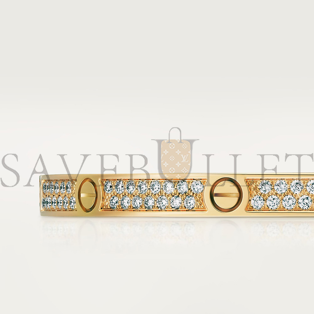 CARTIER LOVE BRACELET, SMALL MODEL, PAVED N6710617