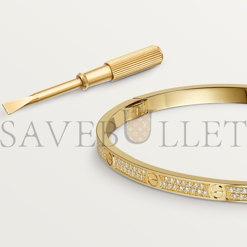 CARTIER LOVE BRACELET, SMALL MODEL, PAVED N6710617