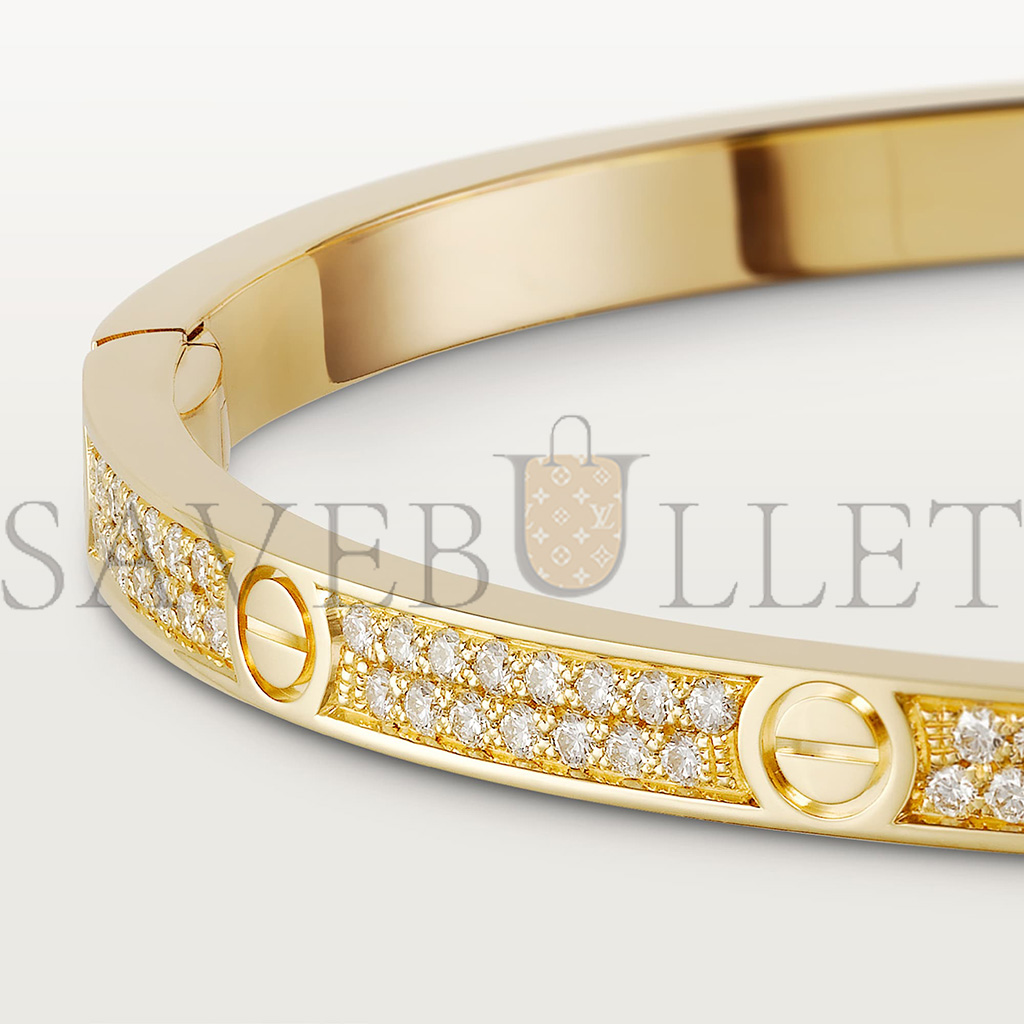 CARTIER LOVE BRACELET, SMALL MODEL, PAVED N6710617