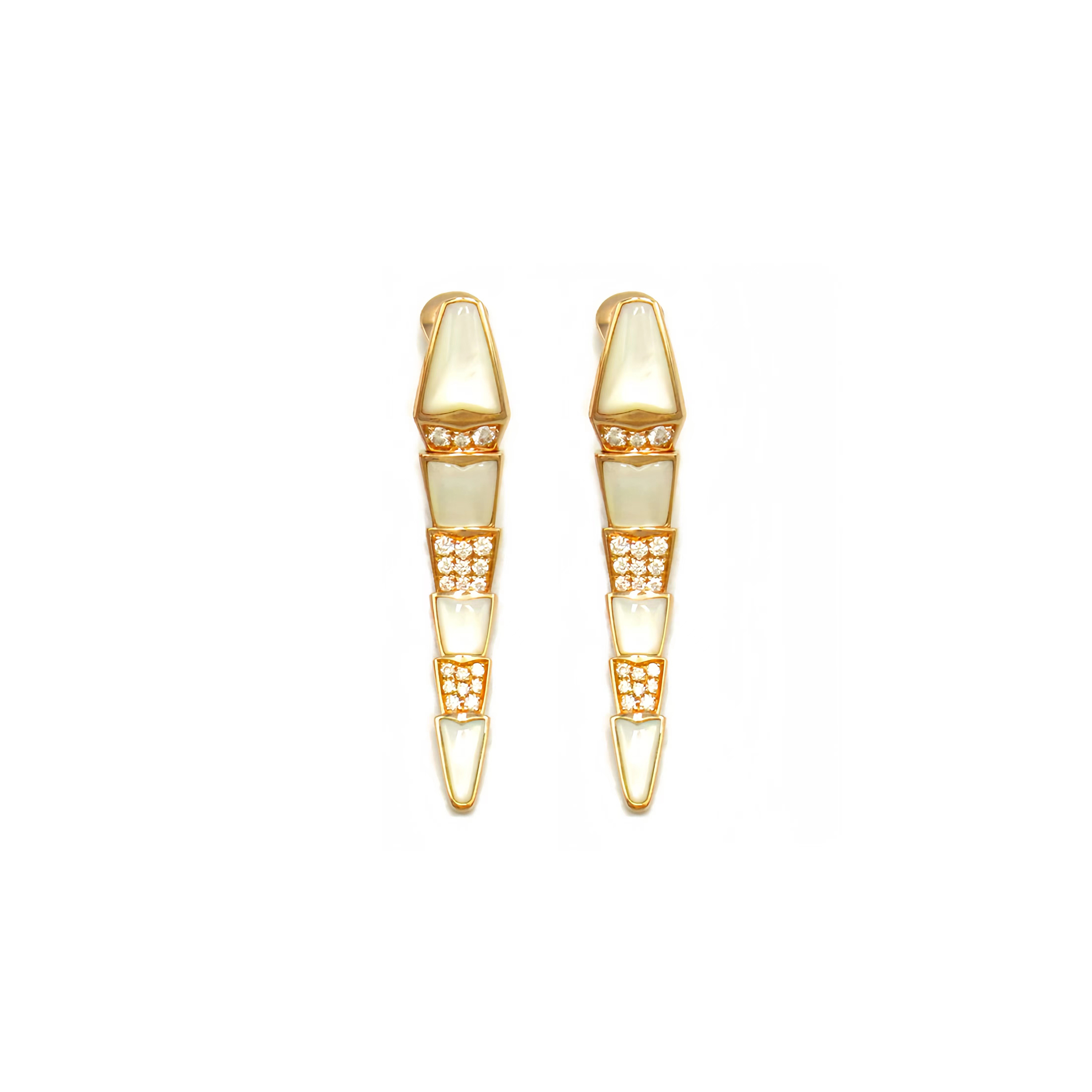 B*l*ai serpenti diamond earrings