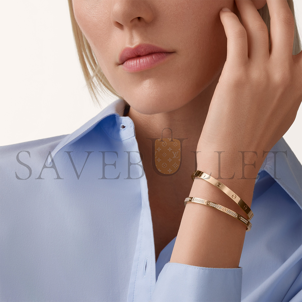 CARTIER LOVE BRACELET, SMALL MODEL, PAVED N6710717