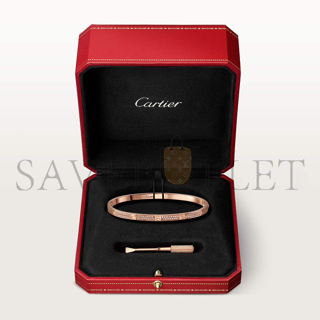 CARTIER LOVE BRACELET, SMALL MODEL, PAVED N6710717