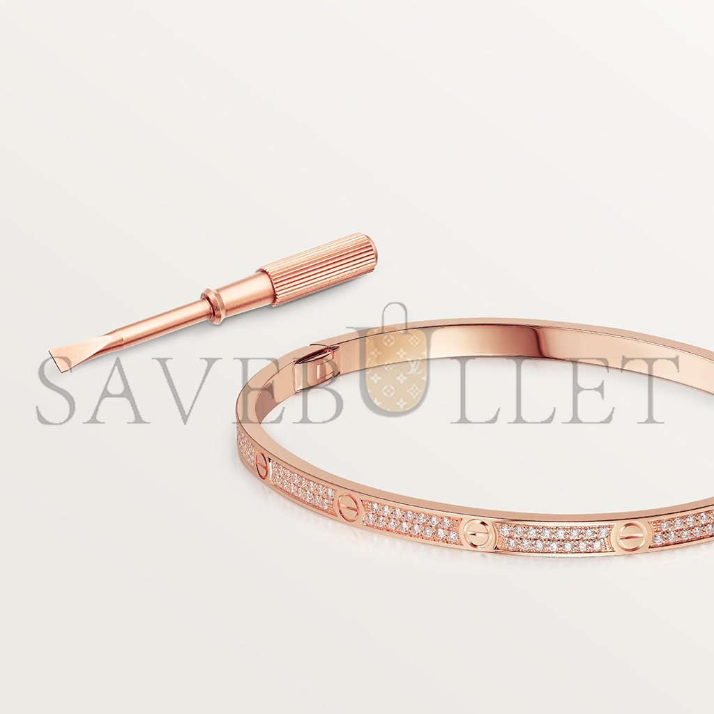 CARTIER LOVE BRACELET, SMALL MODEL, PAVED N6710717