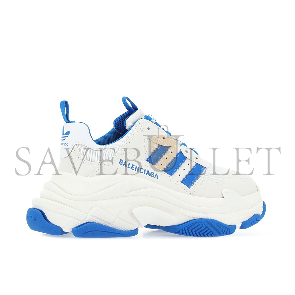 BAL*NC*AGA X AD*DAS TRIPLE S WHITE BLUE WOMEN'S 712764W2ZB39040