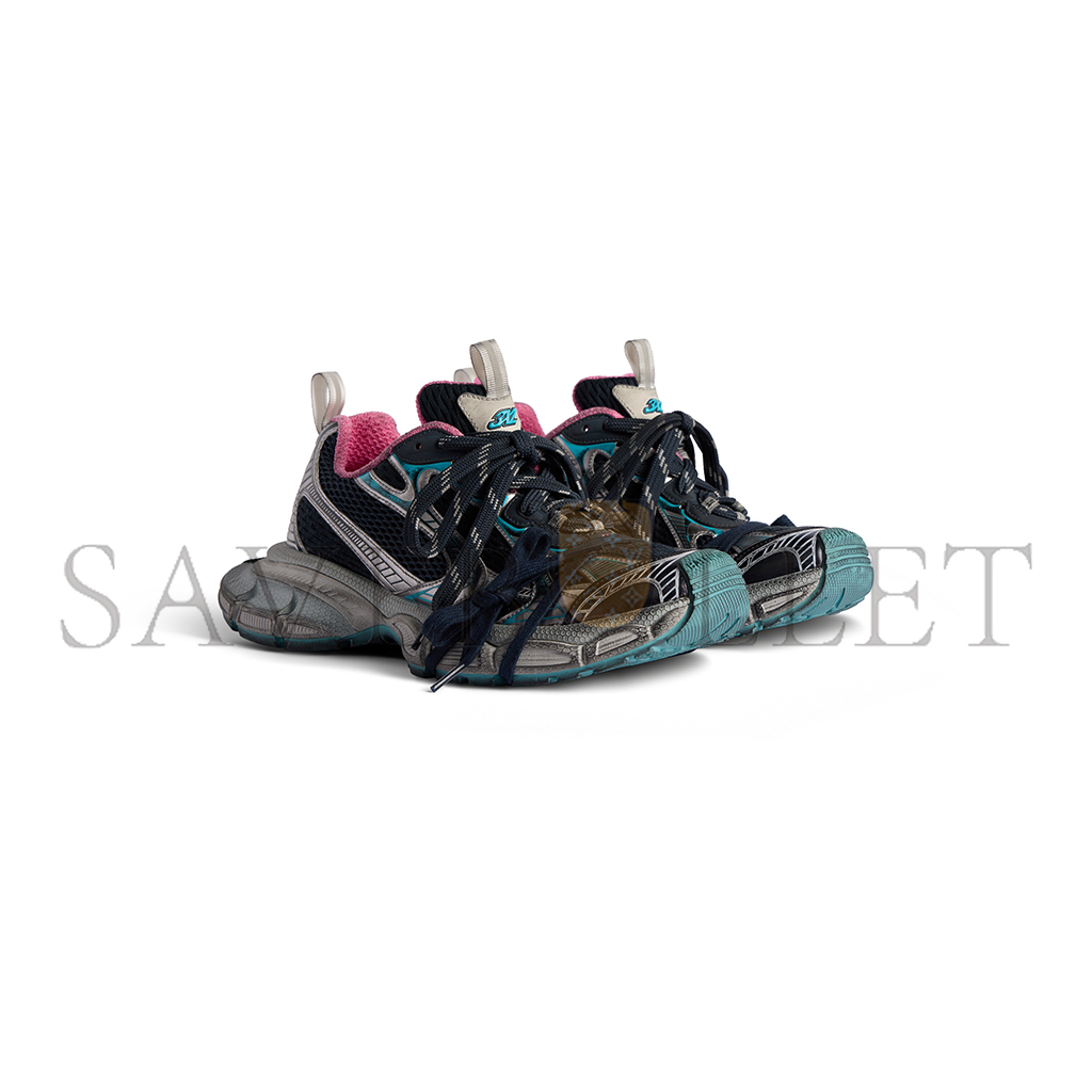 BAL*NC*AGA WOMEN'S 3XL SNEAKER IN GREY BLUE PINK 734731W3XL51245