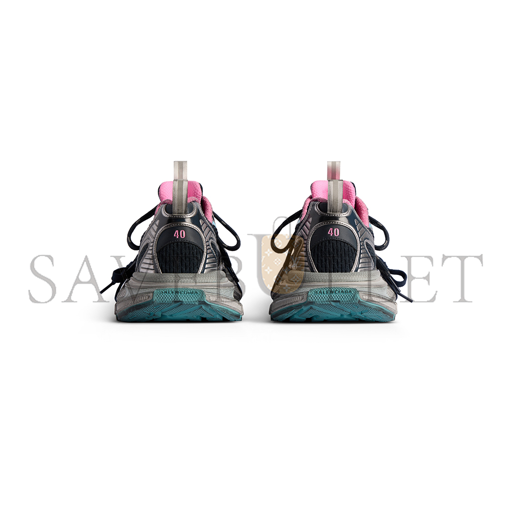 BAL*NC*AGA WOMEN'S 3XL SNEAKER IN GREY BLUE PINK 734731W3XL51245