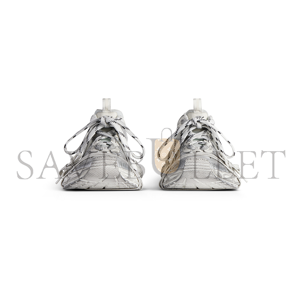 BAL*NC*AGA MEN'S 3XL SUMMER MESH SNEAKER IN WHITE SIL*VER 734734WTRMH9080