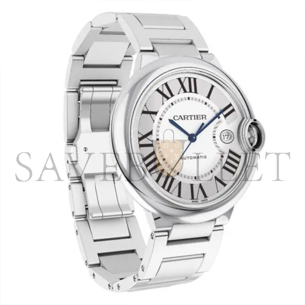 CARTIER BALLON BLEU DE SILVER SILVER STEEL CASSETTE MEN