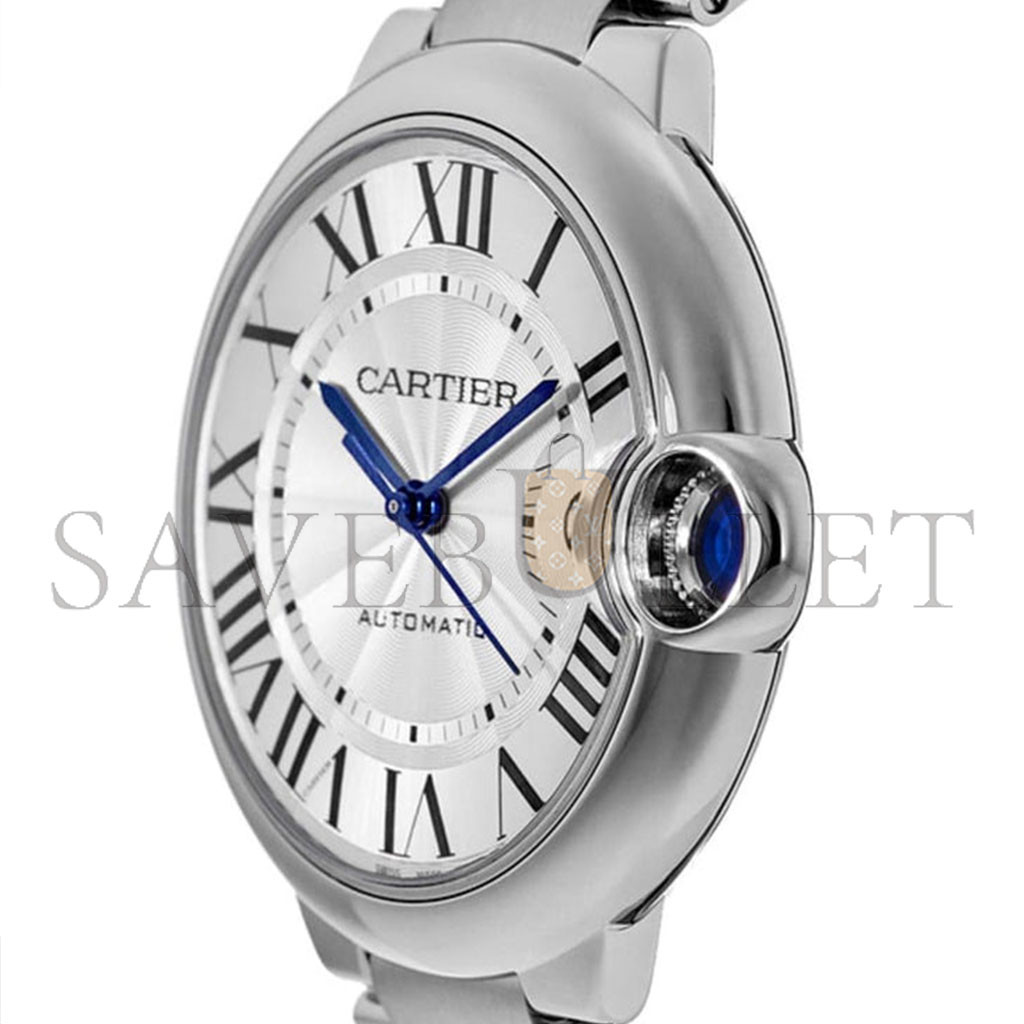 CARTIER BALLON BLEU DE SILVER SILVER STEEL CASSETTE MEN