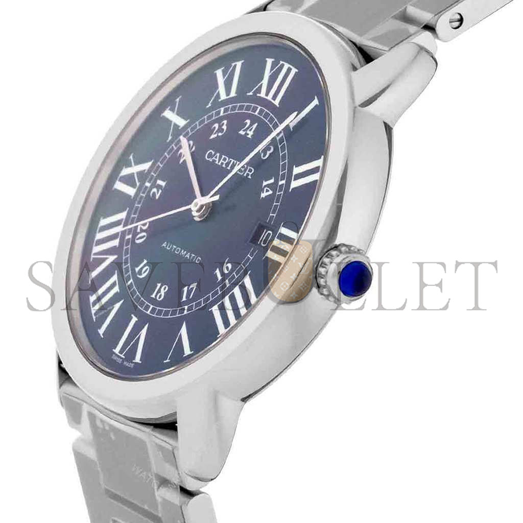 CARTIER RONDE SOLO 42MM BLUE DIAL AUTOMATIC MEN
