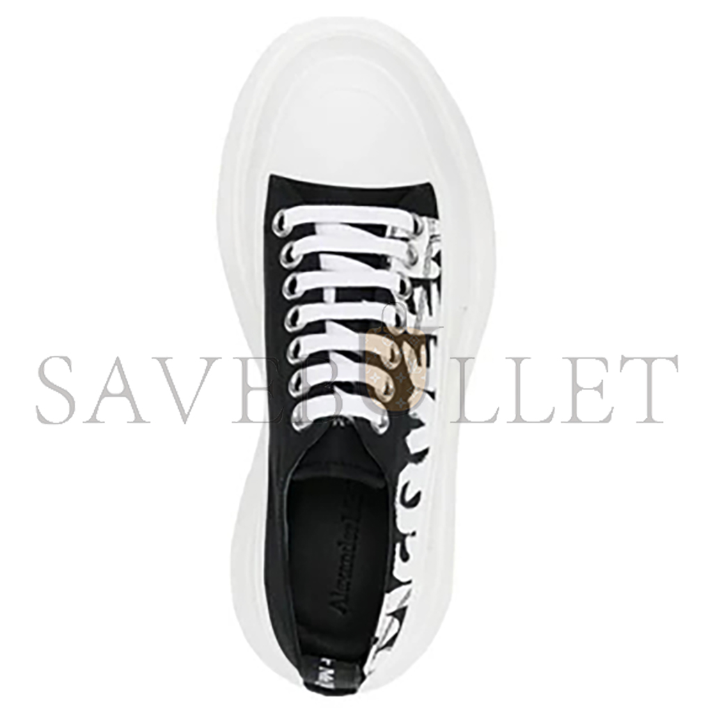 ALEXANDER MCQ*EEN TREAD SLICK LOW LACE UP GRAFFITI SHOES 708753W4RQ21041