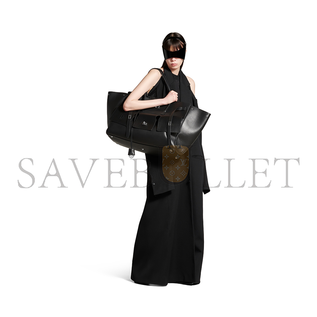 Ba*len*cia*ga bel air xl carry all bag in black 8054802abaw1000 (61.9*51.8*23.8cm)