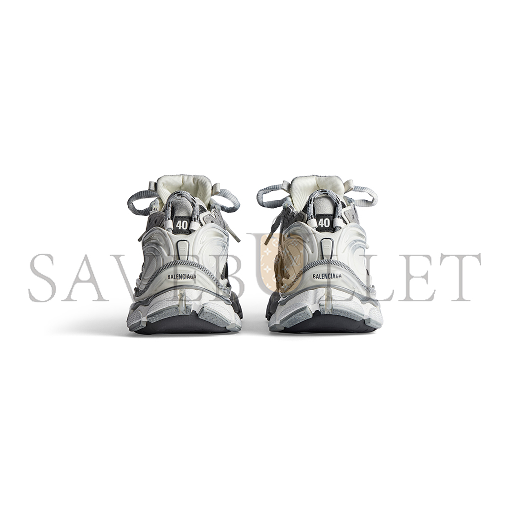 BAL*NC*AGA MEN'S RUNNER SNEAKER IN GREY WHITE BLACK 772774W3RNY9012