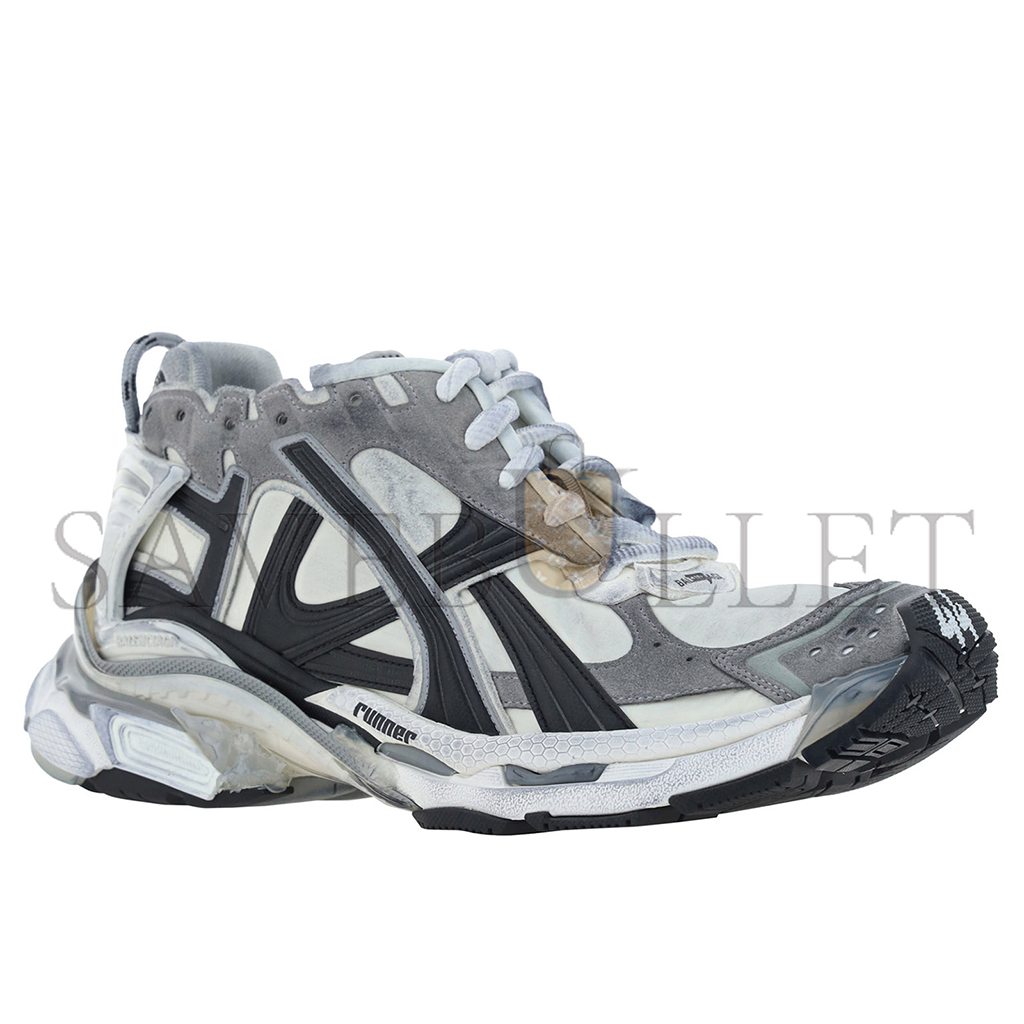 Ba*len*cia*ga runner sneaker worn out grey white black 772774w3rny9012