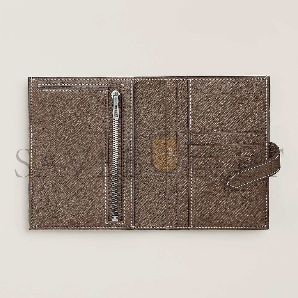 H**mes bearn compact wallet h039790ck18 (12*9.5*0.4cm)